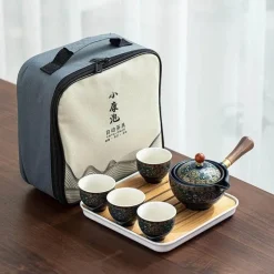 Tom Küche & Esszimmer-Rotierendes Puer-Teeset – Chinesisches Gongfu-Teegeschirr
