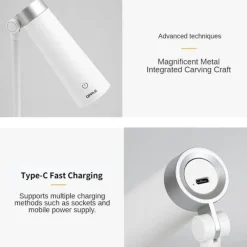 Comfort u0026 Style Beleuchtung-Rotierendes USB-Nachtlicht - Schreibtischlampe mit einstellbarer Helligkeit