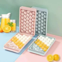 Tom Küche & Esszimmer-Runde Eiswürfelform mit Deckel – Kreativer Eisbereiter und Küchenhelfer