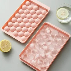 Tom Küche & Esszimmer-Runde Eiswürfelform mit Deckel – Kreativer Eisbereiter und Küchenhelfer