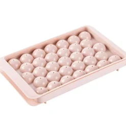 Tom Küche & Esszimmer-Runde Eiswürfelform mit Deckel – Kreativer Eisbereiter und Küchenhelfer