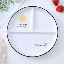 Elegance at the Table Küche & Esszimmer-Runder Gitterteller – perfekt für Solo-Mahlzeiten und Familienfrühstücke