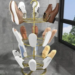 Tranquil Waters Badezimmer-Rundes Schuhregal – platzsparender Organizer