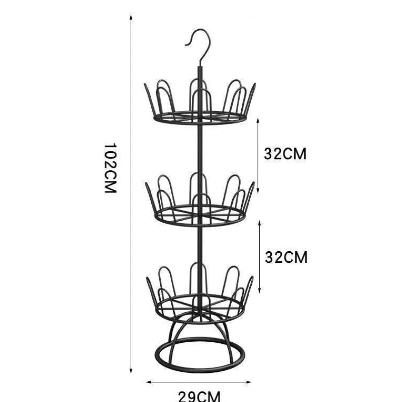 Tranquil Waters Badezimmer-Rundes Schuhregal – platzsparender Organizer