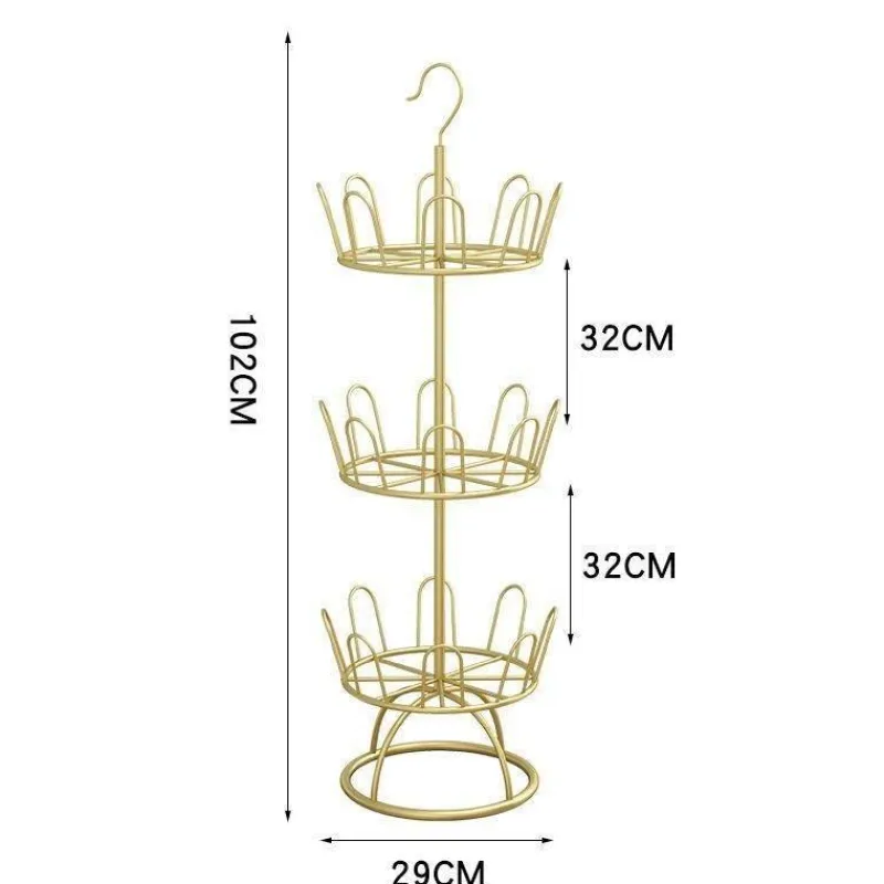 Tranquil Waters Badezimmer-Rundes Schuhregal – platzsparender Organizer