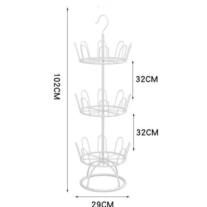 Tranquil Waters Badezimmer-Rundes Schuhregal – platzsparender Organizer