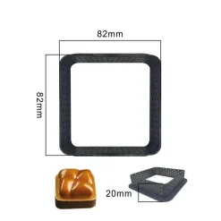 Tom Küche & Esszimmer-Rundes Tortenring-Set für französisches Gebäck, Desserts – Backformen