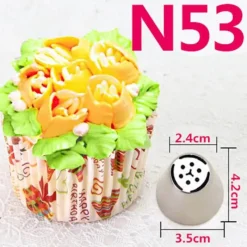 Tom Küche & Esszimmer-Russisches Tüllenset zum Dekorieren von Kuchen – Sahnespritztüllen für Desserts