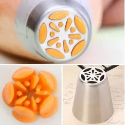 Tom Küche & Esszimmer-Russisches Tüllenset zum Dekorieren von Kuchen – Sahnespritztüllen für Desserts