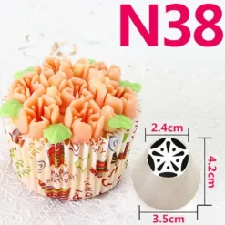 Tom Küche & Esszimmer-Russisches Tüllenset zum Dekorieren von Kuchen – Sahnespritztüllen für Desserts