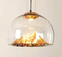 Comfort u0026 Style Beleuchtung-Rustic Mountain Pendant Lamp - Hanging Light Fixture