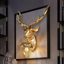 Glow Haven Beleuchtung-Rustikale Geweih-Wandlampe – gemütliche Deko-Beleuchtung