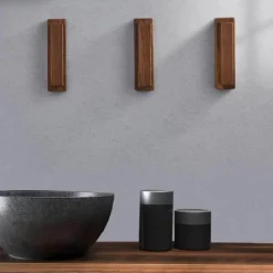 Tranquil Waters Badezimmer-Rustikale Handtuchhaken aus Holz – Badezimmer-Organizer-Ständer