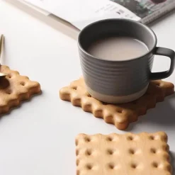 The Cozy Mug Küche & Esszimmer-Rustikale Holzuntersetzer - Bauernhaus-Küchendekor