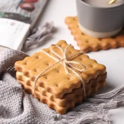 The Cozy Mug Küche & Esszimmer-Rustikale Holzuntersetzer - Bauernhaus-Küchendekor