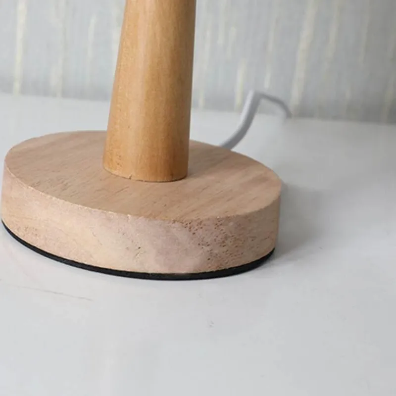 Bright Accents Beleuchtung-Rustikale Tischlampe aus Holz – einfache Beleuchtung aus Rohholz