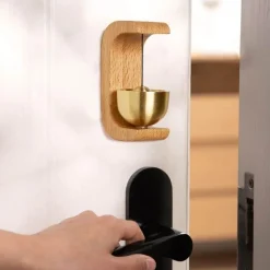 Willow u0026 Whim Gadgets Für Zuhause-Rustikale Türklingel aus Holz – Waldlied, Heimdekoration