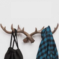 The Gilded Nest Wohndeko-Rustikaler Kleiderhaken aus Geweih – Charmante Wanddekoration für Ihr Zuhause
