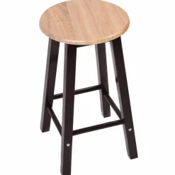 Cozy Living Möbel-Rustikales Kücheninsel-Tischset – 2 Hocker, Esszimmermöbel