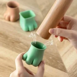 Comfort u0026 Style Gadgets Für Zuhause-Rutschfeste Möbelbeinabdeckungen für Katzenpfoten – 4er-Pack Schutzpolster