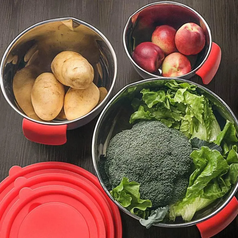 The Culinary Kit Küche & Esszimmer-Rutschfeste Multifunktions-Reibe-Rührschüsseln