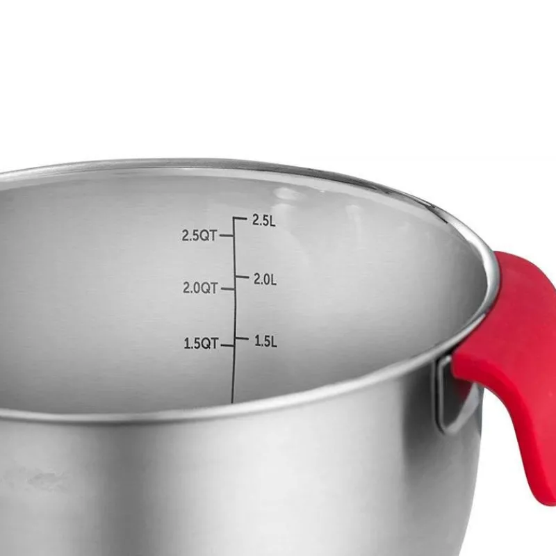 The Culinary Kit Küche & Esszimmer-Rutschfeste Multifunktions-Reibe-Rührschüsseln