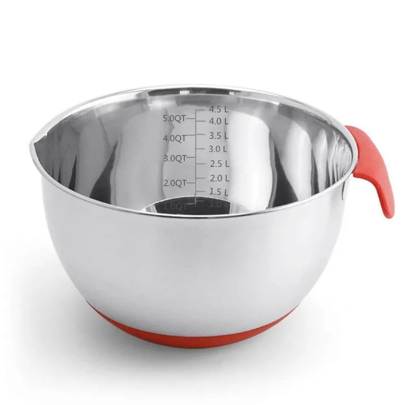 The Culinary Kit Küche & Esszimmer-Rutschfeste Multifunktions-Reibe-Rührschüsseln