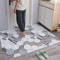 Floor u0026 Flair Boden & Teppiche-Rutschfeste nordische Sechseck-Fußmatte – staubdichte Eingangsmatte