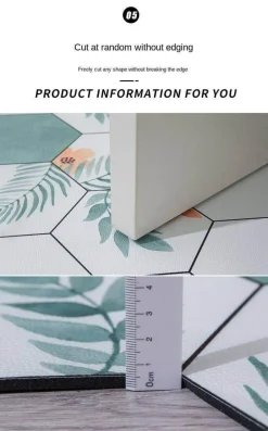 Floor u0026 Flair Boden & Teppiche-Rutschfeste nordische Sechseck-Fußmatte – staubdichte Eingangsmatte