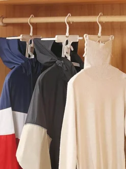 Tranquil Waters Badezimmer-Rutschfester, faltbarer Pullover-Kleiderbügel – platzsparender Kleider-Organizer