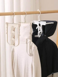 Tranquil Waters Badezimmer-Rutschfester, faltbarer Pullover-Kleiderbügel – platzsparender Kleider-Organizer