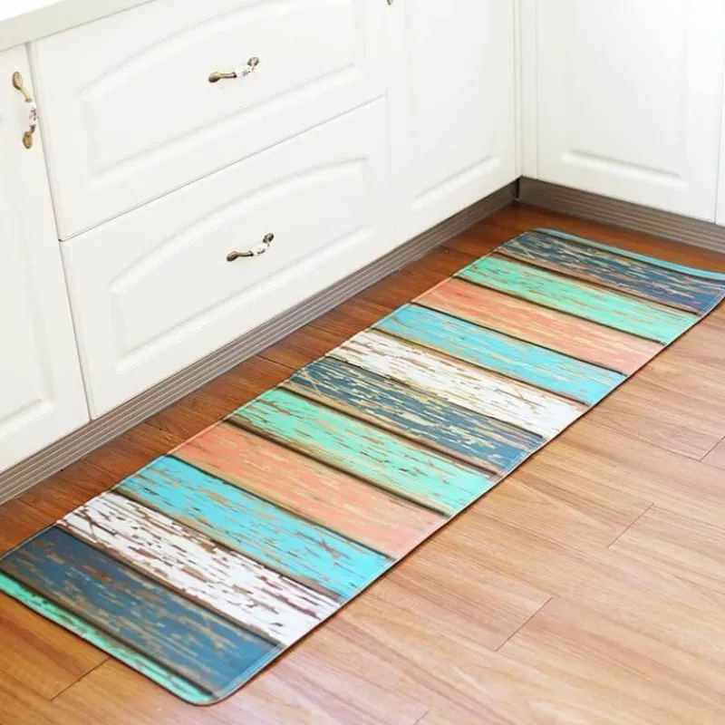 Floor u0026 Flair Boden & Teppiche-Rutschfester Vintage-Teppich in Holzoptik – süße dekorative Matte