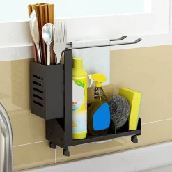 Space Savvy Küche & Esszimmer-Rutschfestes Abtropfgestell für die Spüle – platzsparender Küchen-Organizer