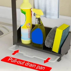 Space Savvy Küche & Esszimmer-Rutschfestes Abtropfgestell für die Spüle – platzsparender Küchen-Organizer