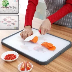 Tom Küche & Esszimmer-Rutschfestes Schneidebrett aus lebensmittelechtem PP – langlebiger Hackklotz für die sichere Lebensmittelzubereitung