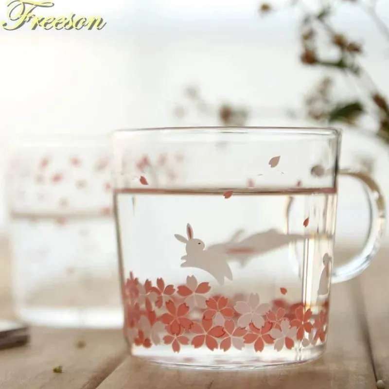 Plates u0026 More Küche & Esszimmer-Sakura Glas Kaffeetasse Katze Hirsch Kaninchen Teetasse Maid Trinkgeschirr