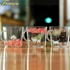 Plates u0026 More Küche & Esszimmer-Sakura Glas Kaffeetasse Katze Hirsch Kaninchen Teetasse Maid Trinkgeschirr