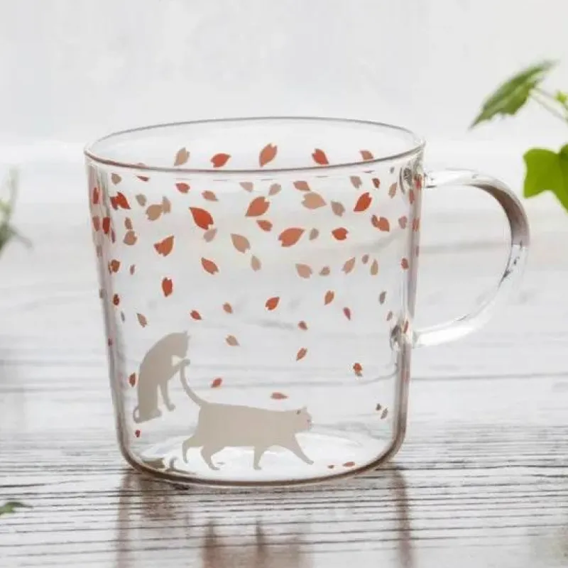 Plates u0026 More Küche & Esszimmer-Sakura Glas Kaffeetasse Katze Hirsch Kaninchen Teetasse Maid Trinkgeschirr