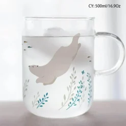 Plates u0026 More Küche & Esszimmer-Sakura Glas Kaffeetasse Katze Hirsch Kaninchen Teetasse Maid Trinkgeschirr
