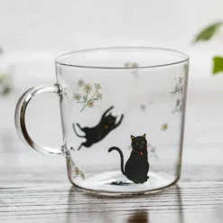 Plates u0026 More Küche & Esszimmer-Sakura Glas Kaffeetasse Katze Hirsch Kaninchen Teetasse Maid Trinkgeschirr