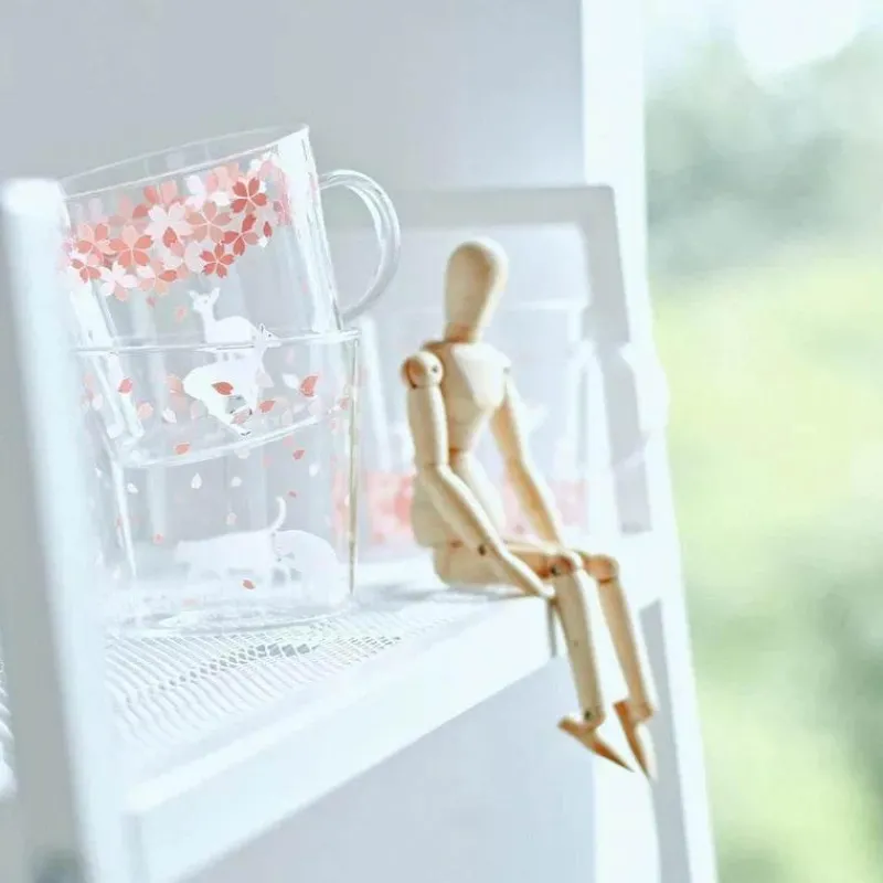 Plates u0026 More Küche & Esszimmer-Sakura Glas Kaffeetasse Katze Hirsch Kaninchen Teetasse Maid Trinkgeschirr