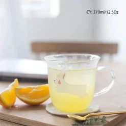 Plates u0026 More Küche & Esszimmer-Sakura Glas Kaffeetasse Katze Hirsch Kaninchen Teetasse Maid Trinkgeschirr