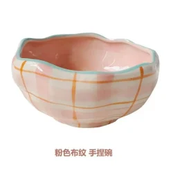 Plates u0026 More Küche & Esszimmer-Salatschüssel-Set aus Keramik – 135 oz, schönes Unterglasur-Design