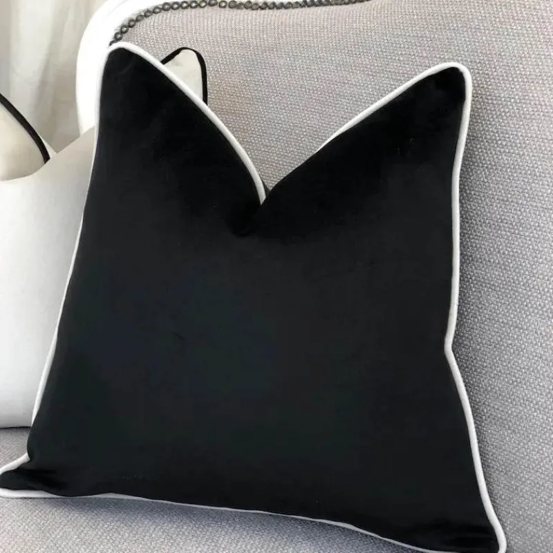 Pillow Haven Bettzeug-Samtkissenbezug - Moderner nordischer Kissenbezug 50x50