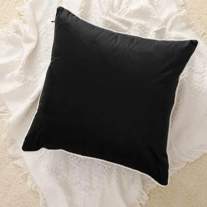Pillow Haven Bettzeug-Samtkissenbezug - Moderner nordischer Kissenbezug 50x50