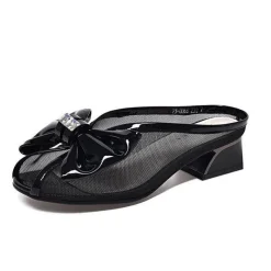 Damen Wilderness Haven Damenschuhe-Sandalen mit Schleife – bequeme Sommer-Absätze