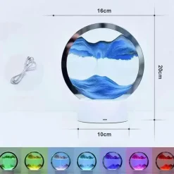 Bright Accents Beleuchtung-Sandmalerei-Tischlampe – Künstlerische dekorative Beleuchtung