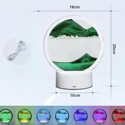 Bright Accents Beleuchtung-Sandmalerei-Tischlampe – Künstlerische dekorative Beleuchtung