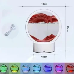 Bright Accents Beleuchtung-Sandmalerei-Tischlampe – Künstlerische dekorative Beleuchtung