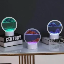 Bright Accents Beleuchtung-Sandmalerei-Tischlampe – Künstlerische dekorative Beleuchtung